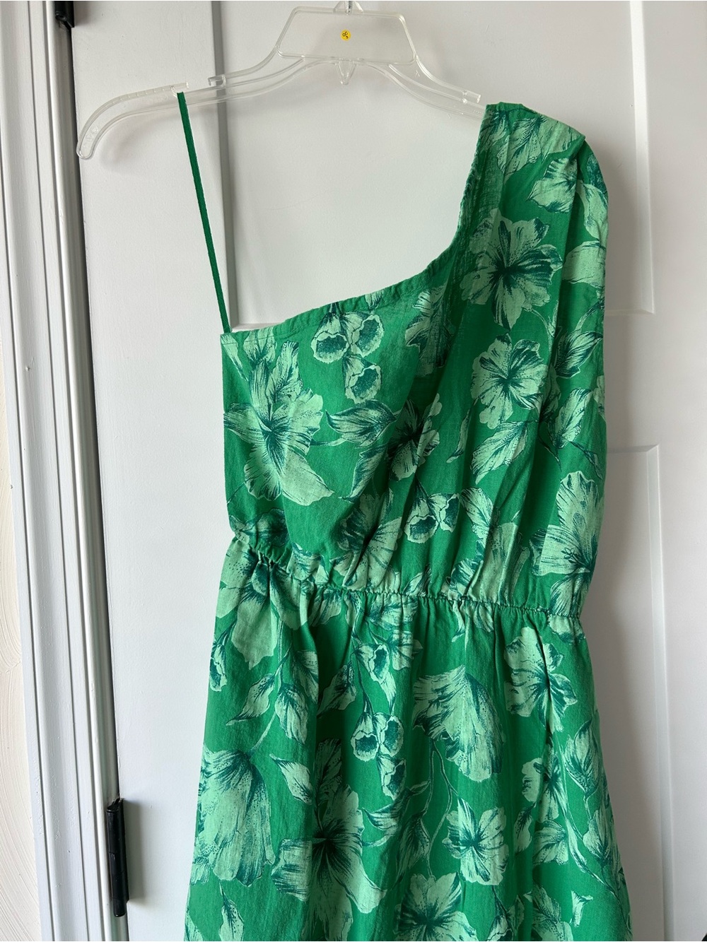 NWT - La Piccola Creativa Cotton Floral One-Shoulder Midi Dress, Made in Italy - Picture 4 of 9
